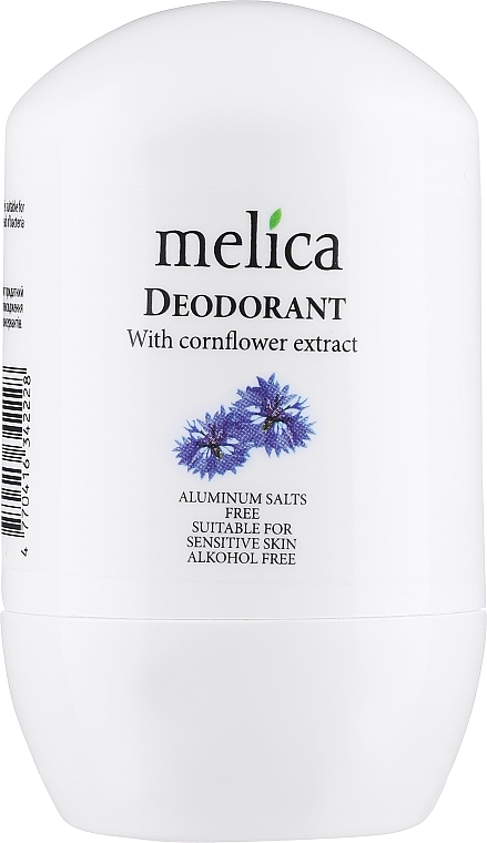Dezodorant w kulce z ekstraktem z chabra - Melica Organic With Cornflower Extract Deodorant