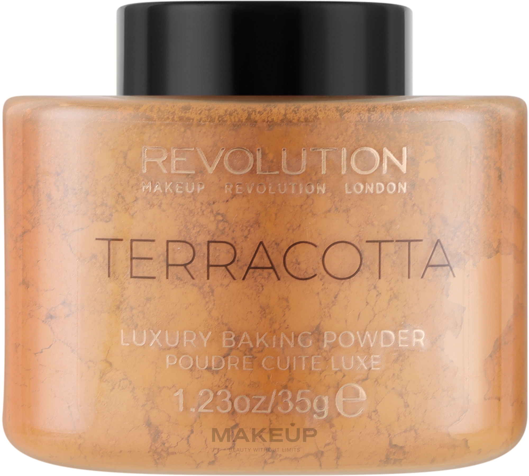 Luksusowy puder do twarzy - Makeup Revolution Terracotta Luxury Baking Powder — Zdjęcie 35 g