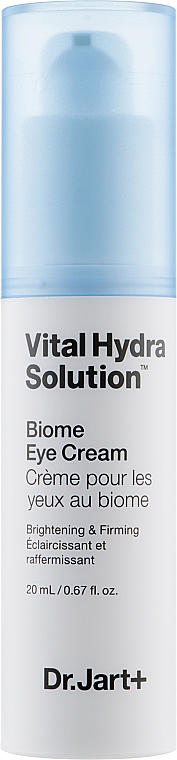 Nawilżający krem pod oczy z probiotykami	 - Dr. Jart+ Vital Hydra Solution Biome Eye Cream — Zdjęcie N1