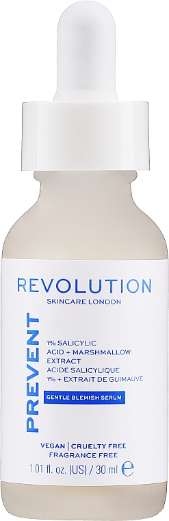 Serum z 1% kwasem salicylowym - Revolution Skincare 1% Salicylic Acid Serum With Marshmallow Extract — Zdjęcie N1