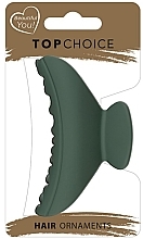 Spinka do włosów, matowa, zielona, 26850 - Top Choice Hair Claw — Zdjęcie N1