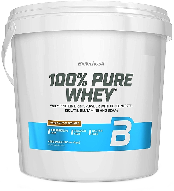 Odżywka białkowa Orzech laskowy - BiotechUSA 100% Pure Whey Hazelnut — Zdjęcie N3