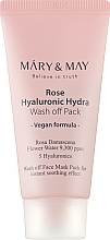 Maseczka oczyszczająca do twarzy z ekstraktem z róży i kwasem hialuronowym - Mary & May Rose Hyaluronic Hydra Wash Off Pack — Zdjęcie N4