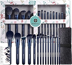 Zestaw pędzli do makijażu, 15 szt. - Eigshow Makeup Brush Kit In Gift Box Tourmaline Blue — Zdjęcie N2