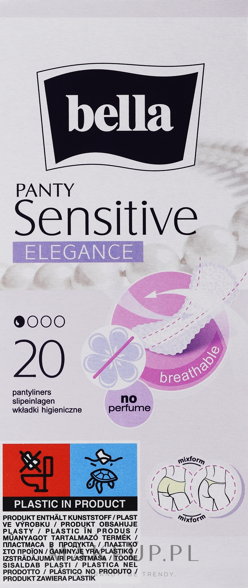 Wkładki higieniczne, 20 szt. - Bella Panty Sensitive Elegance — Zdjęcie 20 szt.