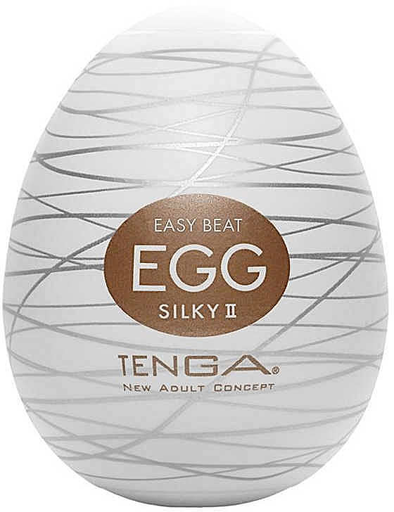 Jednorazowy intymny masażer Jajko - Tenga Easy Beat Egg Silky II — Zdjęcie N1
