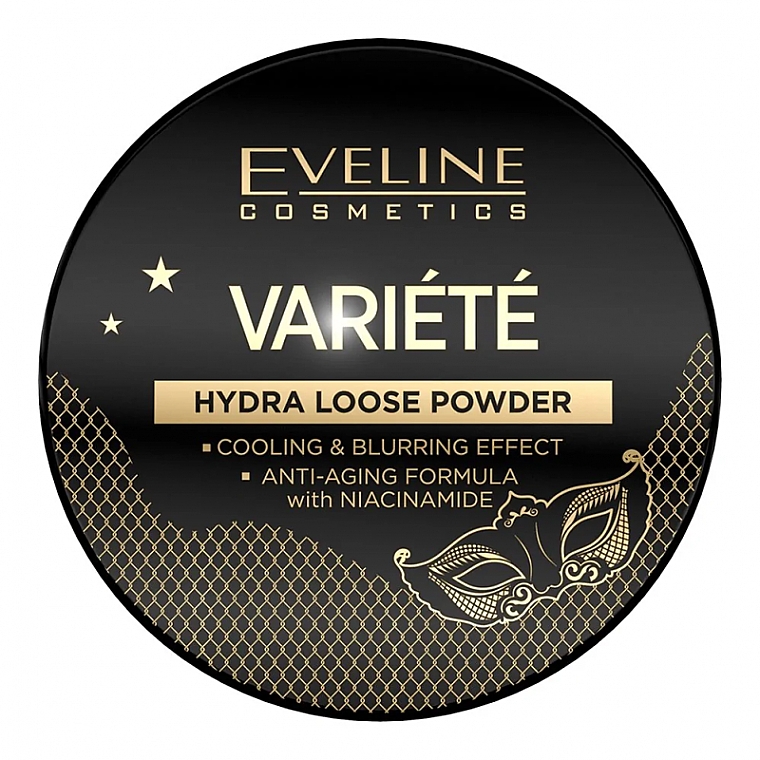 Sypki puder z efektem chłodzącym - Eveline Cosmetics Variete Hydra Loose Powder — Zdjęcie N2