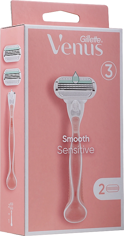 Maszynka do golenia z 2 wymiennymi ostrzami - Gillette Venus Smooth Sensitive