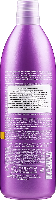 Wygładzający szampon do włosów problematycznych - Inebrya Ice Cream Liss-Pro Liss Perfect Shampoo — Zdjęcie N4