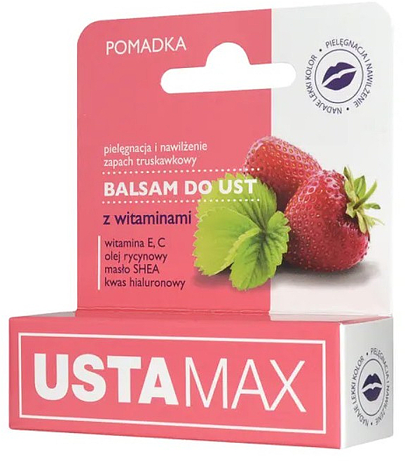 Balsam do ust z witaminami - MaXmedical UstaMax Lip Balm With Vitamins — Zdjęcie N1