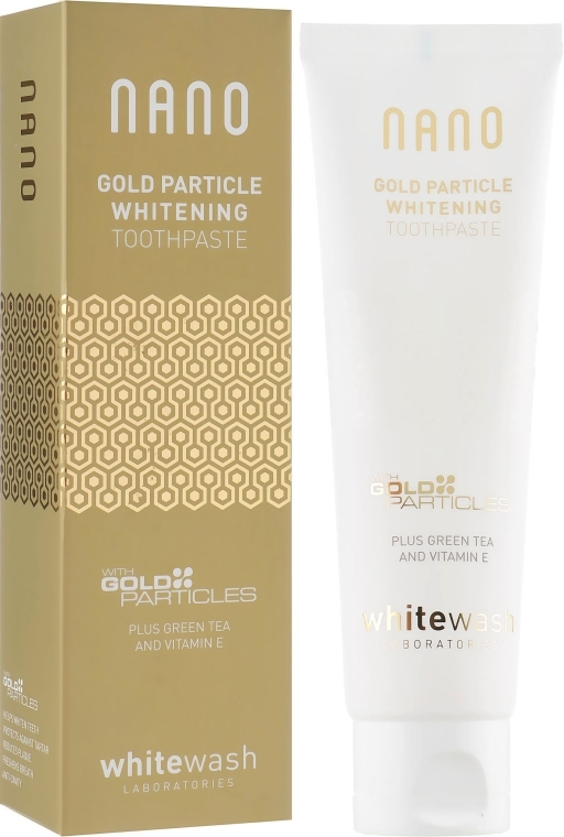 Wybielająca pasta do zębów z cząsteczkami złota - WhiteWash Laboratories Nano Gold Particle Whitening Toothpaste — Zdjęcie N2