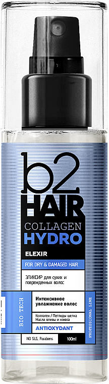 Koncentrat nawilżający do włosów suchych i zniszczonych - b2Hair Collagen Hydro Spray-Concentrate