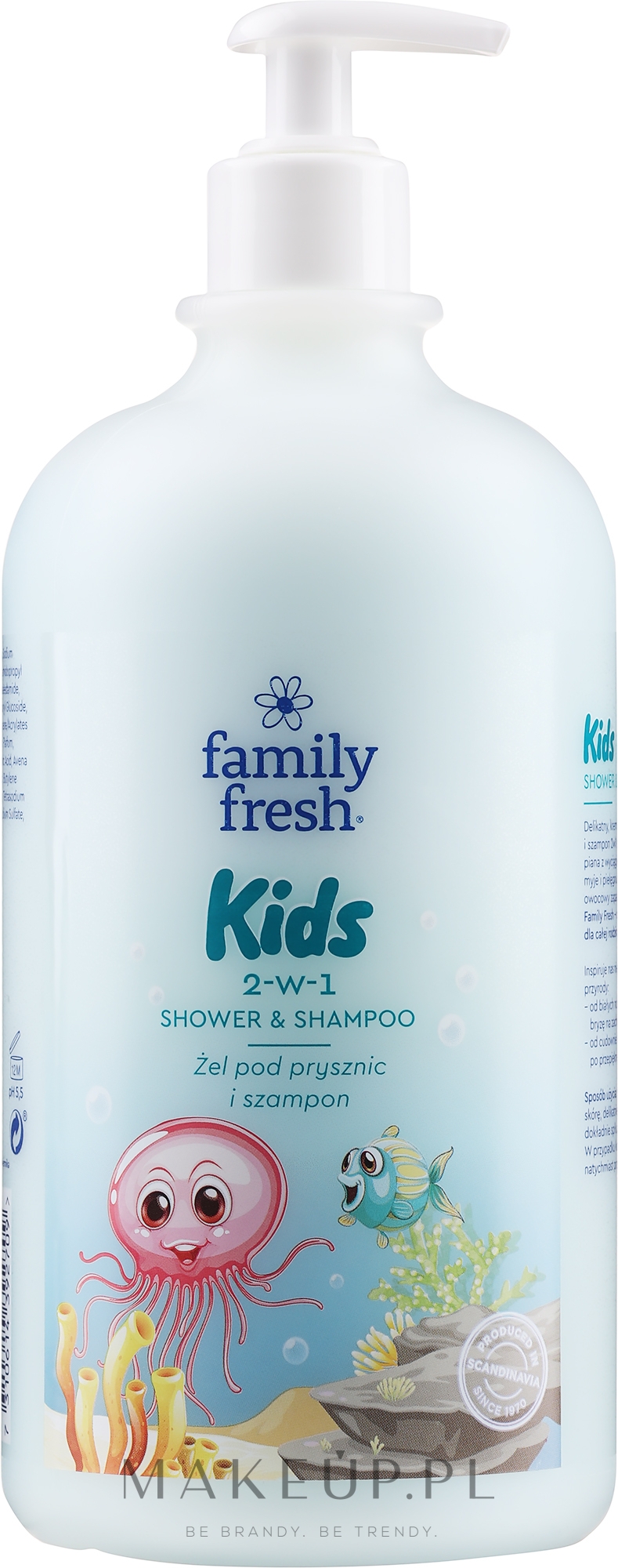 Delikatny żel pod prysznic i szampon 2 w 1 dla dzieci - Soraya Family Fresh Kids — Zdjęcie 1000 ml