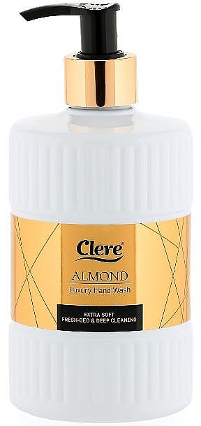 Mydło w płynie do rąk Almond - Clere Luxury Hand Wash — Zdjęcie N1