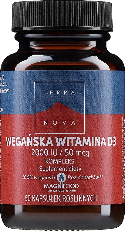 Suplement diety Witamina D3 - Terranova Vitamin D3 2000 — Zdjęcie N1