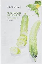 Kup Maska do twarzy z ekstraktem z ogórka - Nature Republic Real Nature Mask Sheet Cucumber