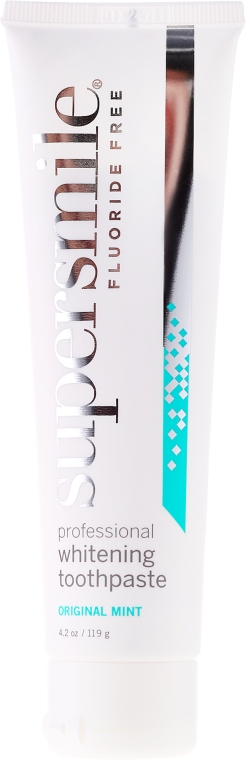 Profesjonalna pasta wybielająca bez fluoru do zębów Mięta - Supersmile Original Mint Professional Teeth Whitening Fluoride-Free Toothpast — фото N2