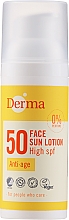 Kup Przeciwsłoneczny balsam przeciwstarzeniowy do twarzy SPF 50 - Derma Sun Face Lotion Anti-Age