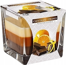 Kup Świeca zapachowa trójwarstwowa w szkle Czekolada-pomarańcza - Bispol Scented Candle Chocolate & Orange