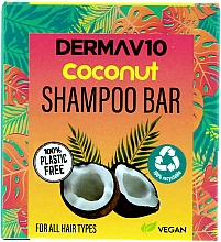 Kup Szampon do włosów z kokosem - Derma V10 Shampoo Bar Coconut