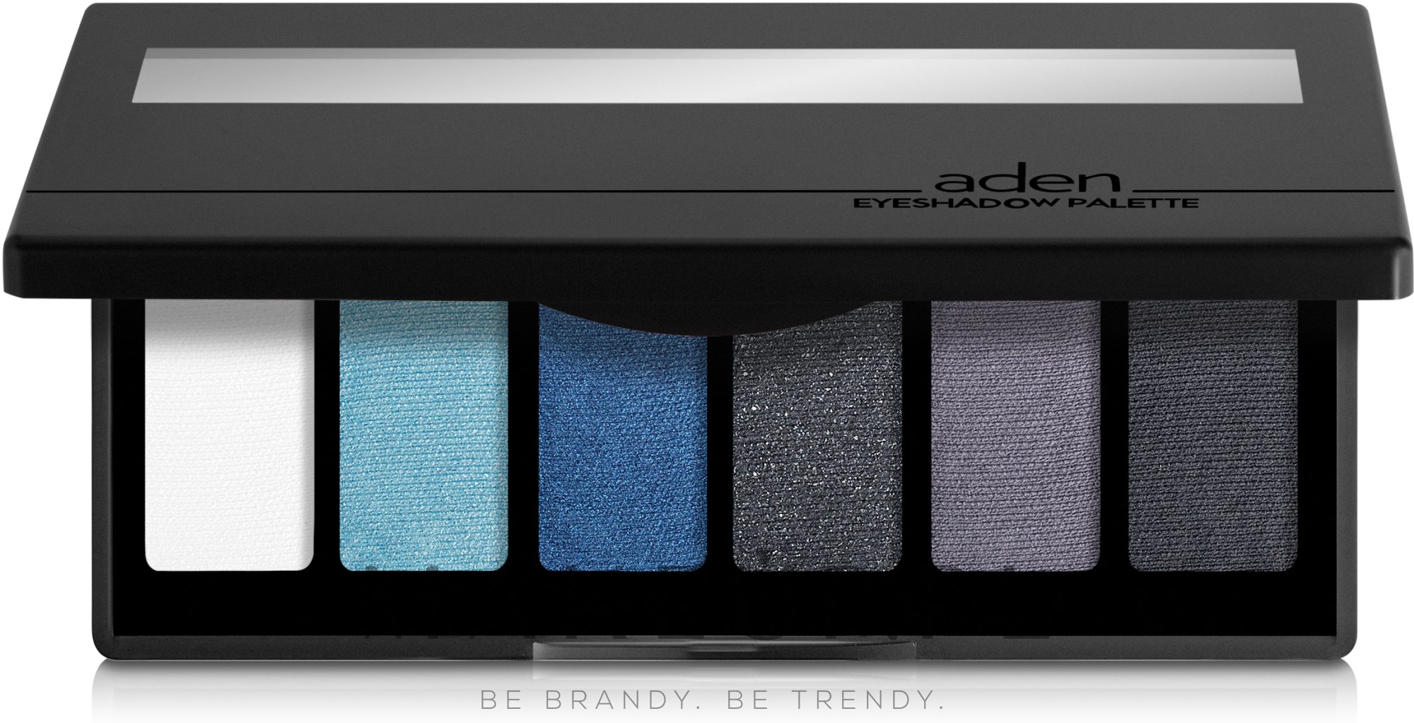 Paletka cieni do powiek - Aden Cosmetics Eyeshadow Palette — Zdjęcie 01 - Black/Blue