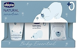 Kup Zestaw - Chicco Natural Sensation Baby Essential Set (b/wash/200ml + b/milk/150ml + edp/100ml)