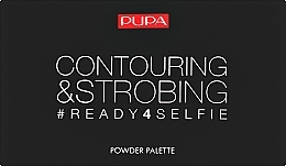 Paletka do strobingu i konturowania twarzy - Pupa Contouring & Strobing Powder Palette — Zdjęcie N2