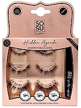 Zestaw sztucznych rzęs 12-16 mm+klej - Sosu by SJ Hidden Agenda Undetectable Lashes — Zdjęcie N1