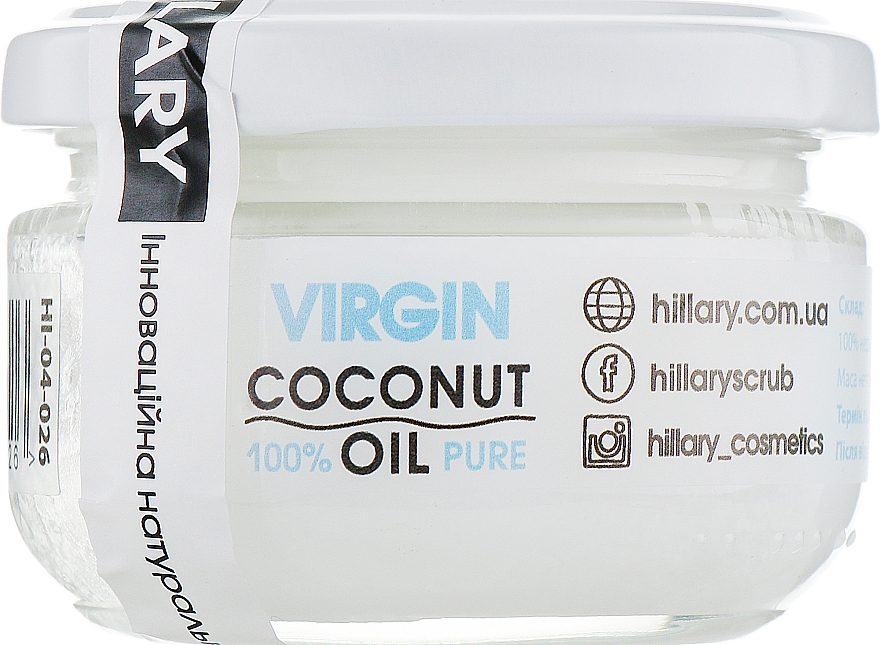 Nierafinowany olej kokosowy - Hillary Virgin Coconut Oil — Zdjęcie N1