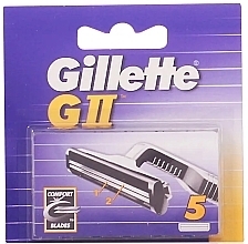 Wymienne wkłady do golenia, 5 szt - Gillette G II — Zdjęcie N1