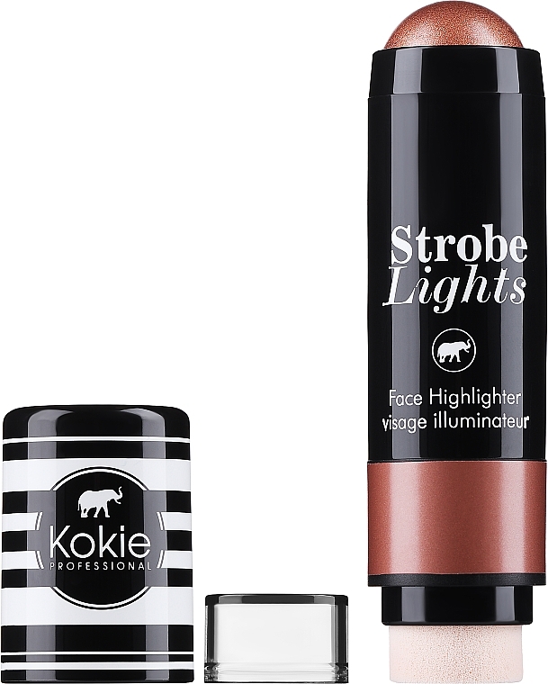 Kremowy rozświetlacz do twarzy w sztyfcie - Kokie Professional Strobe Lights Cream Stick Highlighter — Zdjęcie N1