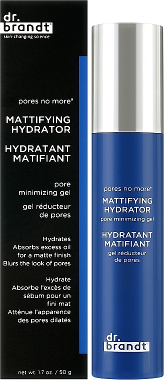 Matujący żel minimalizujący widoczność porów - Dr Brandt Pores No More Mattifying Hydrator Pore Minimizing Gel — Zdjęcie N2