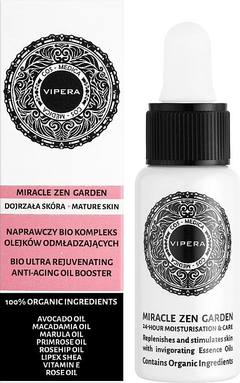 Naprawczy biokompleks olejków odmładzających - Vipera Cos-Medica Miracle Zen Garden Bio Ultra Rejuvenating Anti-Aging Oil Booster — Zdjęcie N2