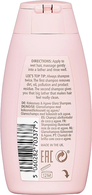 Nawilżający szampon do włosów - Lee Stafford Coco Loco Shine Shampoo with Coconut Oil — Zdjęcie N2