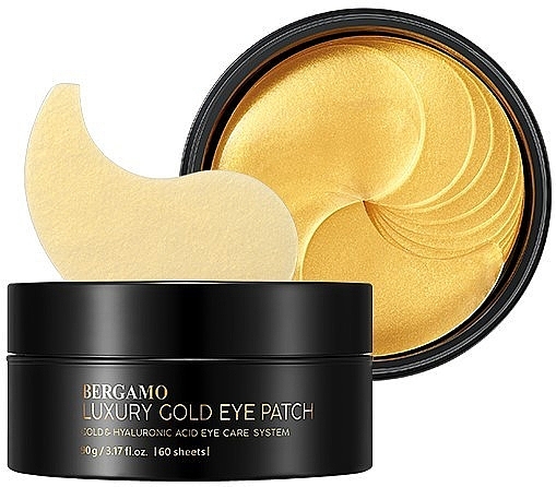 Złote hydrożelowe płatki pod oczy - Bergamo 24K Luxury Gold Hydrogel Eye Patch — Zdjęcie N2