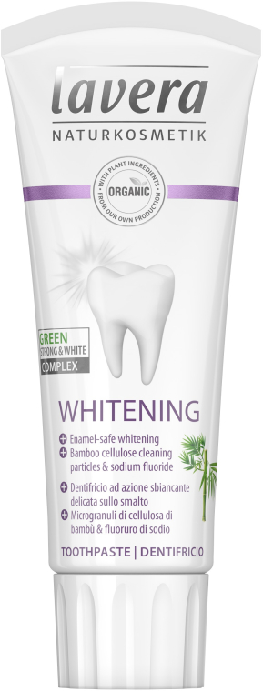 Wybielająca pasta do zębów - Lavera Whitening Toothpaste — Zdjęcie N1