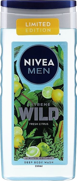 Żel pod prysznic - NIVEA MEN Extreme Wild Fresh Citrus Deep Body Wash — Zdjęcie N1