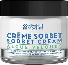 Kup Nawilżający kremowy sorbet do twarzy z algami - Compagnie De Provence Algue Velours Sorbet Cream