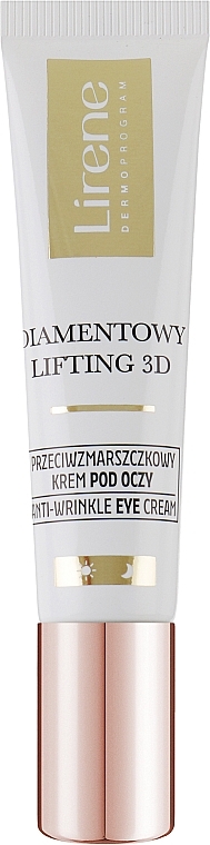 Przeciwzmarszczkowy krem pod oczy - Lirene Diamentowy Lifting 3D Eyes — Zdjęcie N1