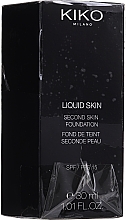 PRZECENA! Podkład do twarzy - KIKO Milano Liquid Skin Second Skin Foundation * — Zdjęcie N3