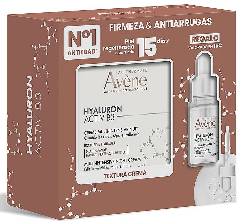 Zestaw - Avene Hyaluron Activ B3 (f/ser/10ml + f/cream/50ml) — Zdjęcie N1