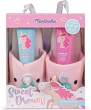 PRZECENA! Zestaw - Martinelia Sweet Dreams Slipper&Bath Set (sh/gel/120ml + b/lot/120ml+slippers) * — Zdjęcie N1