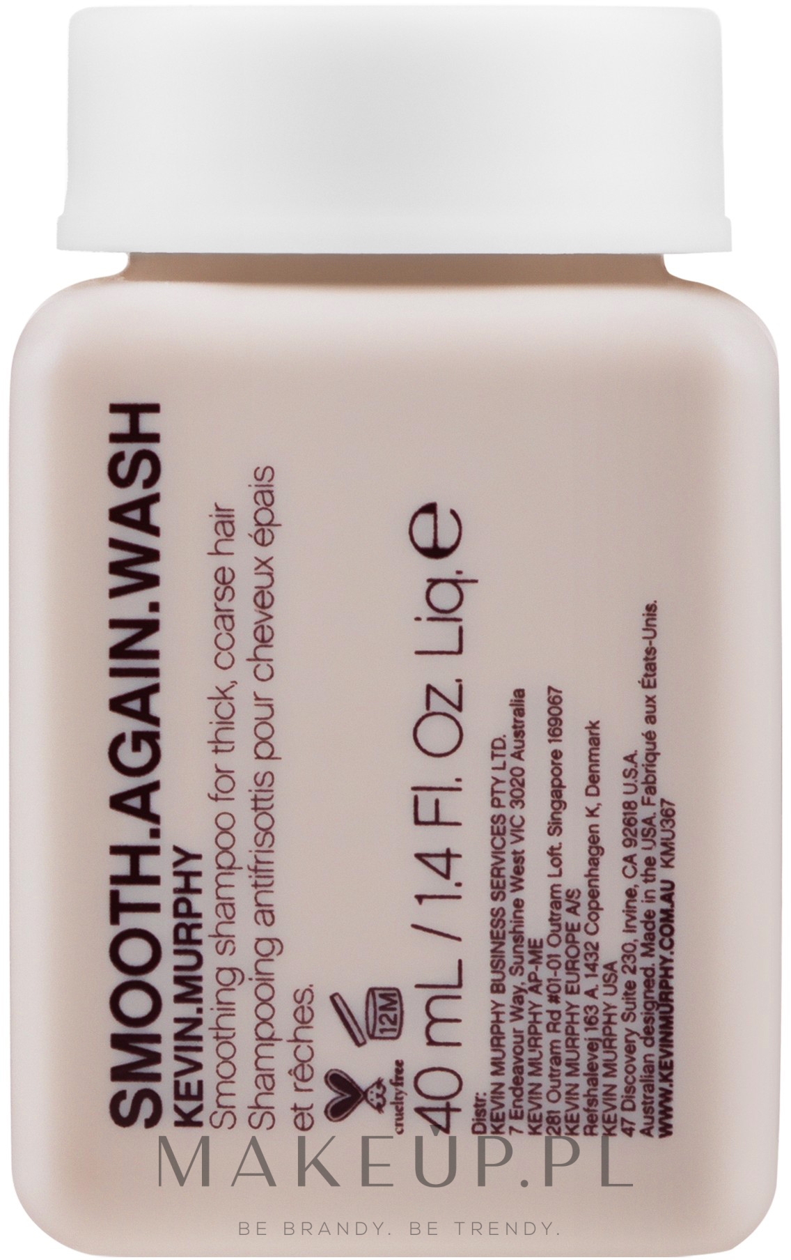 Wygładzający szampon do włosów grubych - Kevin.Murphy Smooth.Again Wash (miniprodukt) — Zdjęcie 40 ml