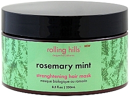 Ujędrniająca maska do włosów Rozmaryn i mięta - Rolling Hills Rosemary Mint Strenghtening Hair Mask — Zdjęcie N1