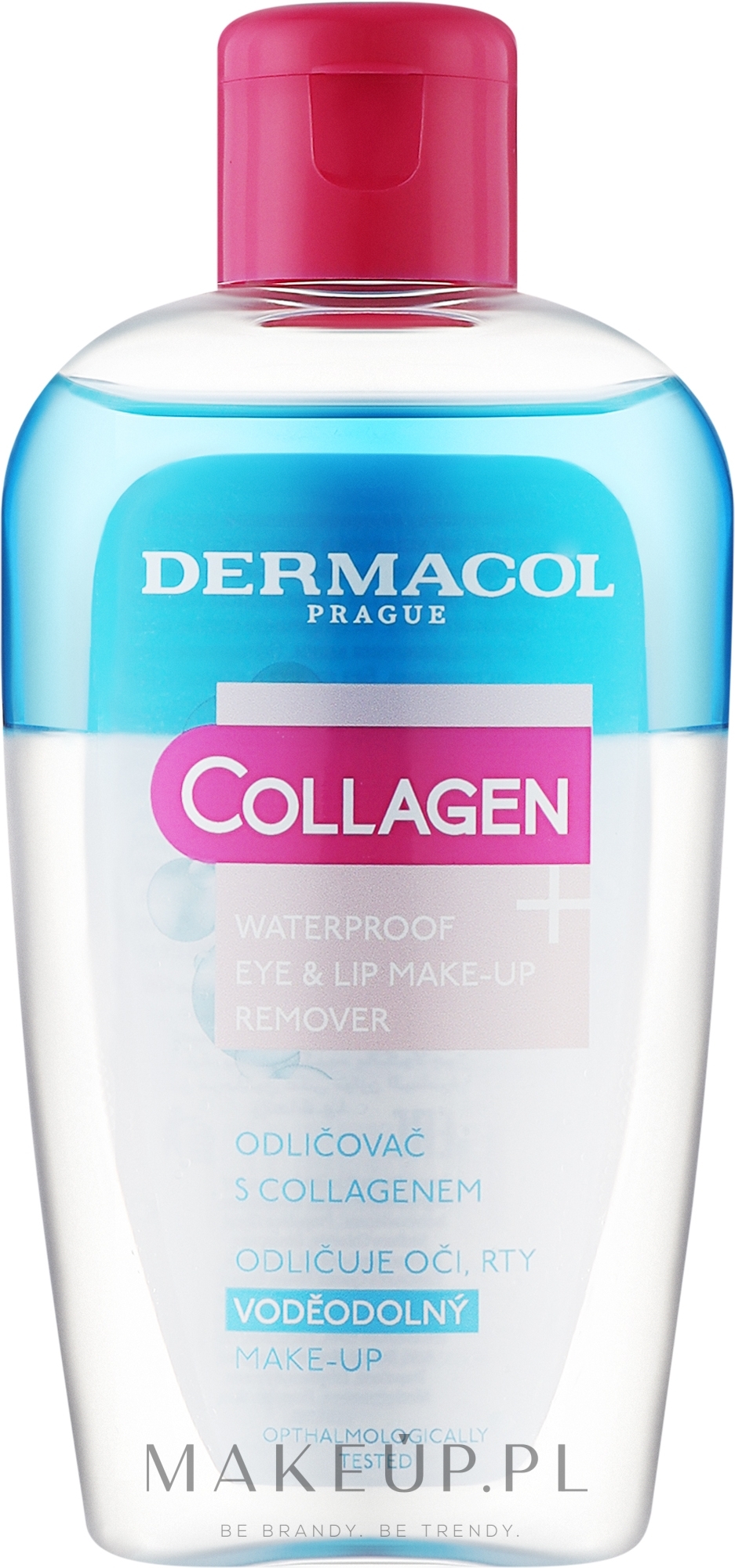 Dwufazowy płyn do demakijażu wodoodpornego - Dermacol Collagen Waterproof Eye & Lip Make Up Remover  — Zdjęcie 150 ml