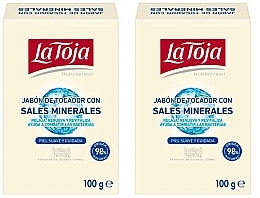 Zestaw - La Toja Hidrotermal Toilet Soap With Salt Mineral (soap/2x100g) — Zdjęcie N1