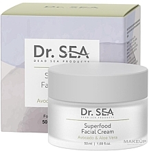 Kup Krem do twarzy z awokado i aloesem - Dr. Sea Superfoot Facial Cream