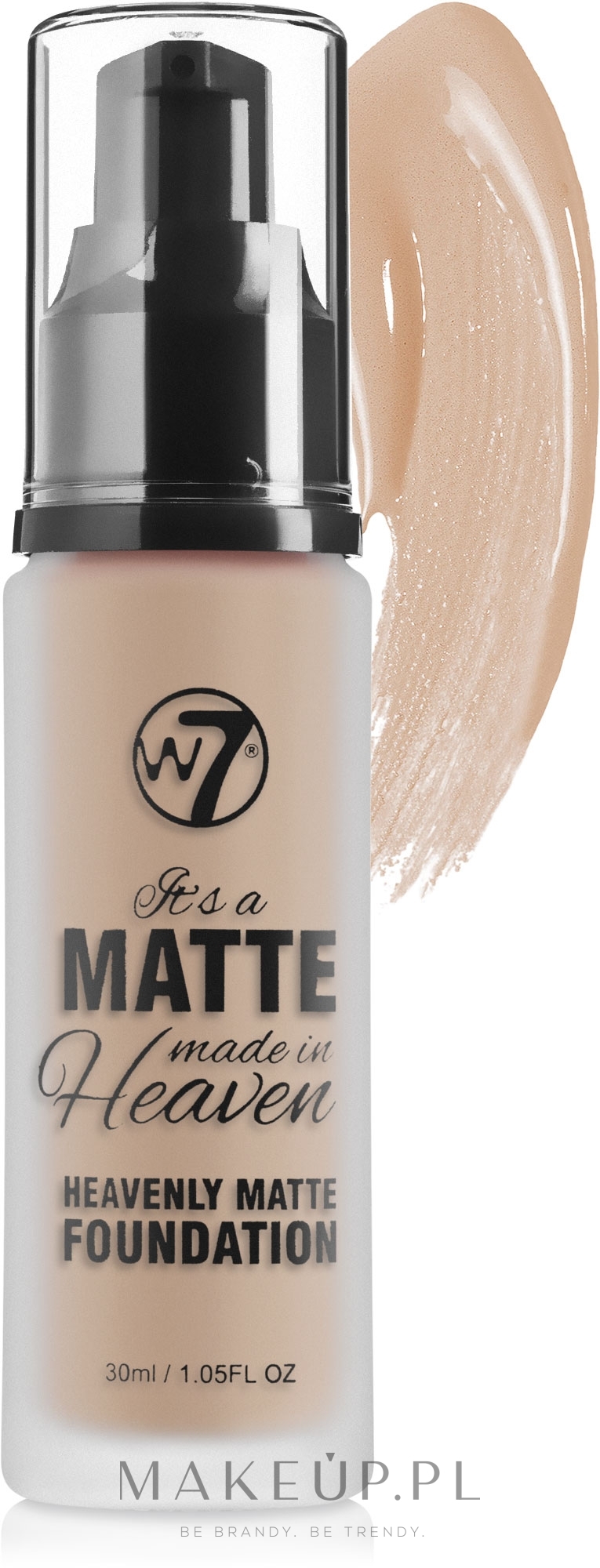 Podkład matujący - W7 It's a Matte Made in Heaven Heavenly Foundation — Zdjęcie Early Tan