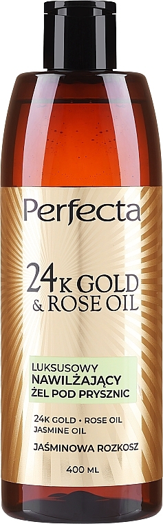 Nawilżający żel pod prysznic - Perfecta 24k Gold & Rose Oil Shower Gel — Zdjęcie N1