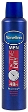 Dezodorant w sprayu - Vaseline Men Active Dry 48H Deodorant — Zdjęcie N1